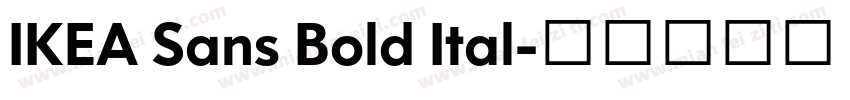 IKEA Sans Bold Ital字体转换